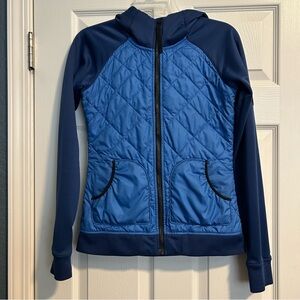 The North Face Quilted Hooded‎ Women’s Jacket X Small Blue Lightweight Layer